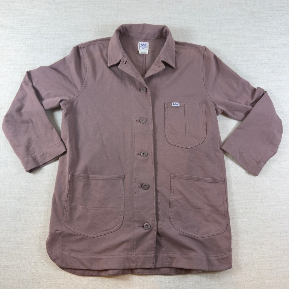 Lee Workwear Womens Mauve Purple Chore Jacket Utility Coat Size S 112359223